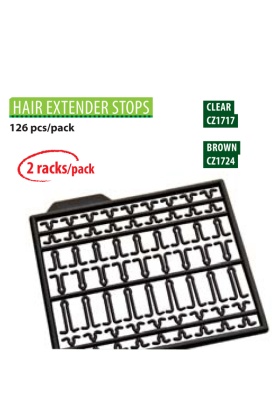 CZ 1724 Hair Extender Stops Brown (126Pcs)