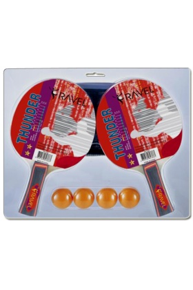 Masa Tenisi Raketi 4 Adet+4 Top+Ag Demir RV 445