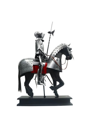 300.S3003 Sterling Iron Knight Atlı Dekoratif Süs