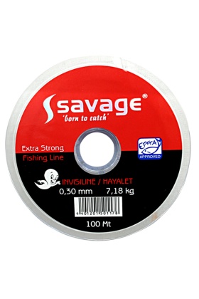 Hayalet Olta Misinası - 100 MT- Savage - 0,16 mm - Sazan, Yayın,Turna, Alabalık