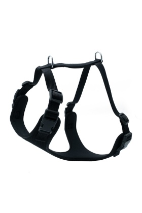 Doggie Havalı Dokuma Göğüs Tasması Siyah 2.0*45-55 cm (ADGT M)