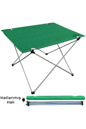 54001 Argeus Katlanabilir Alüminyum Masa/ Yeşil