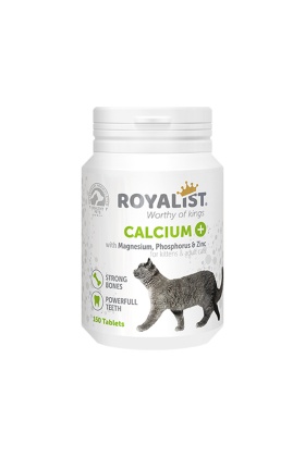 Royalist Calcium Kediler İçin Kemik ve Diş Güçlendirici Tablet  (150 Tablet)
