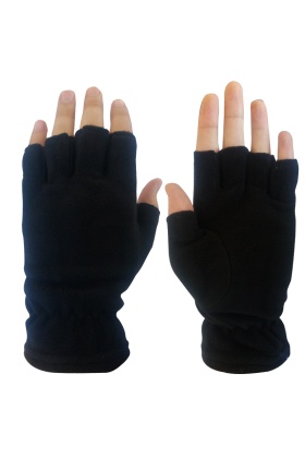 Savex.006 Polar Yarım Parmak Eldiven Siyah