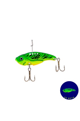 Vibrasyon Yem - LRF/Spin Jig - Fishack VibraX - 7g 40mm - Tiger Strike - UV Boyalı