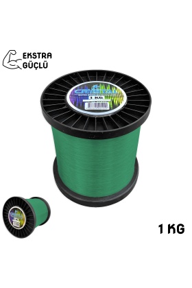 Crystal Yeşil Bobin Misina 1 KG Ekstra Güçlü