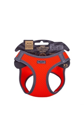 Doggie Havalı Dokuma Reflektörlü Küçük Irk Göğüs Tasması Orange 30-34 cm(ARG-XS)