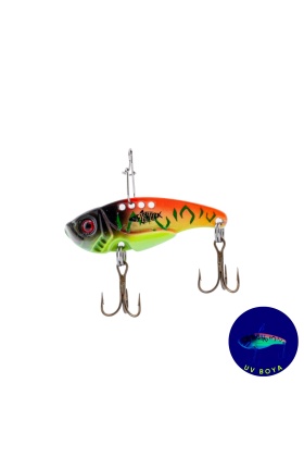 Vibrasyon Yem - LRF/Spin Jig - Fishack VibraX - 7g 40mm - UV Blaze - UV Boyalı