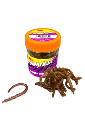 Silikon Kurt Balık Yemi - Kokulu - Silkworm - Kahve - Power Bait (9952)