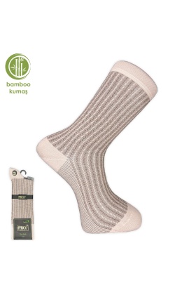 Pro Çorap Gence Bambu Erkek Çorabı Bej (17101-R8)