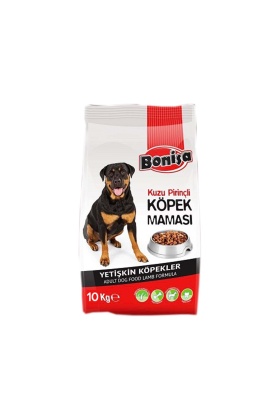 Bonisa Kuzu Etli Pirinçli Köpek Maması 10 Kg