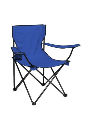 Katlanır Kamp Piknik Sandalyesi - Bardaklıklı - (DY.001) - Lacivert - Taşıma Çantalı