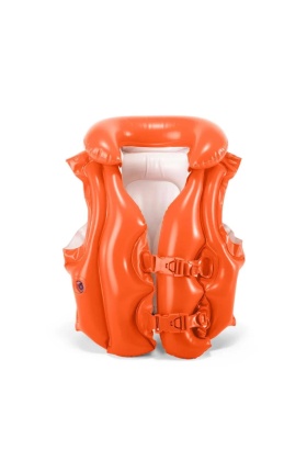Deniz&Havuz Can Yeleği - Intex - Yakalı - Kırmızı - 50 x 47 cm (58671)