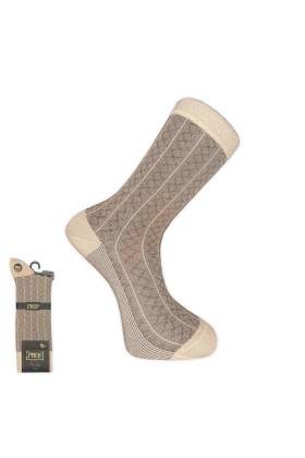 Pro Çorap Rambutan Modal Erkek Çorabı Bej (18132-R8)