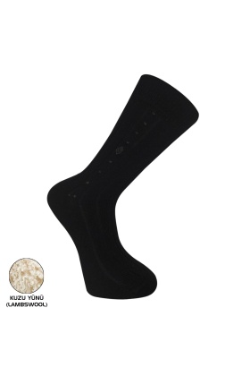 Bektaş Lambswool Kışlık Erkek Çorabı Siyah 41-44 (13639)