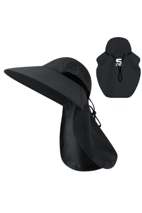 Ense Korumalı Outdoor Şapka - UV Korumalı - Füme - Savage