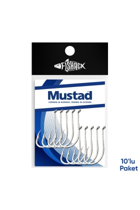 Olta İğnesi - Mustad - 92553 - Nikel - No: 5/0  (10lu Paket)