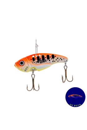 Vibrasyon Yem - LRF/Spin Jig - Fishack VibraX - 15g 55mm - Fire Dot - UV Boyalı
