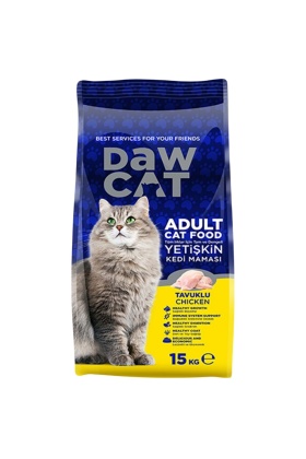 Yetişkin Kedi Maması - Dawcat - Tavuklu - 15 Kg
