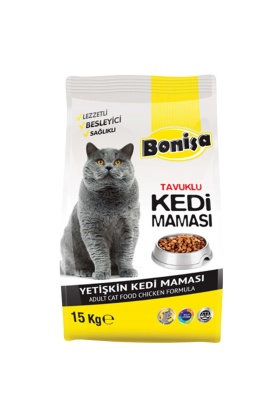 Yetişkin Kedi Maması - Bonisa - Tavuklu - 15 Kg