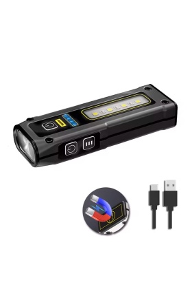 Panther USB Şarjlı Mıknatıslı El Feneri PT-974