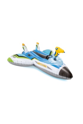 Şişme Uçak - Deniz & Havuz Oyuncağı - Intex - Su Tabancalı - Mavi (57536)