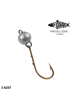 Mafsallı Jighead - Hareketli Kurşunlu İğne - Fishack - 5 Gram - 3lü Paket