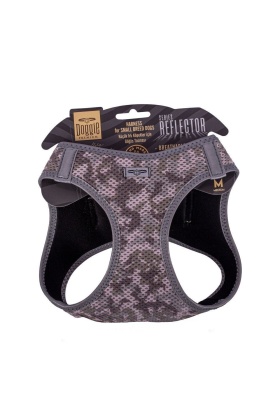 Doggie Havalı Dokuma Reflektörlü Küçük Irk Göğüs Tasması Camo 38-44 cm(ARG-M)