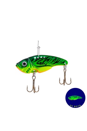 Vibrasyon Yem - LRF/Spin Jig - Fishack VibraX - 15g 55mm - Tiger Strike - UV Boyalı
