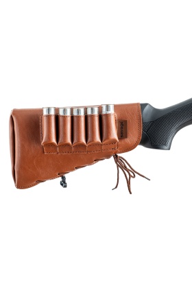 Deri Dipçik Fişekliği - Savage - Taba - 5li