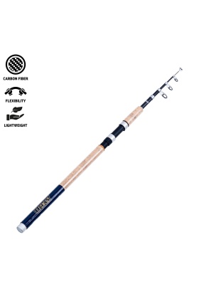 Teleskopik Karbon Spin Olta Kamışı - Ocean - 210cm 40/80 Gr - Mantar Sap