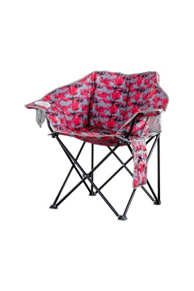 Argeus Nevgrande Comfort Katlanabilir Kamp Sandalyesi Kırmızı Kamuflaj