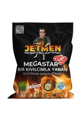 Pratik Mangal Kömürü - Jetmen - Megstar Pro Geliştirilmiş - 2 Kg