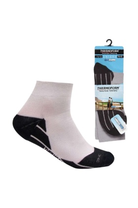 Termal - Coolmax Kısa Çorap - Thermoform - Beyaz