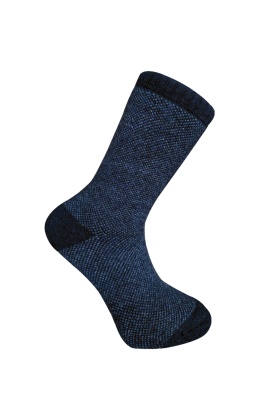 Kuzu Yünü Havlu Erkek Çorabı - Huskey - Lacivert - No: 41-44 (13903)