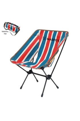 Katlanır Kamp Piknik Sandalyesi - Madfox Infinity Ultralight - R.Çizgili -547214 - Taşıma Çantalı