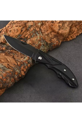 Katlanır Cep Çakısı - Kemer Klipsli - SDR-079 - Siyah