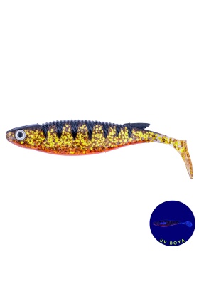 Silikon Balık - 10g 100mm - Fishack PredatorX - UV Boyalı - Lava