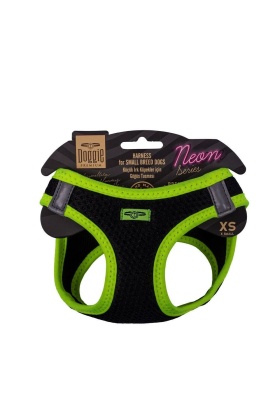 Doggie Havalı Dokuma Neon Küçük Irk Göğüs Tasması Sarı 30-34 cm (ANG-XS)