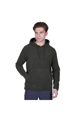 Alpinist Cliff Erkek Kapşonlu Polar Haki (600509)