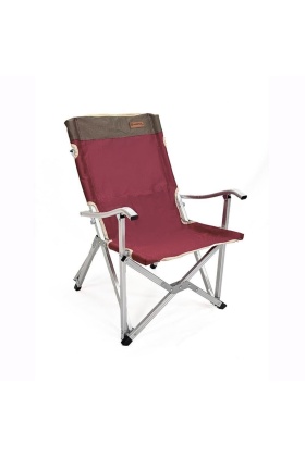 Katlanır Kamp Piknik Sandalyesi - Madfox Dachuan - Bordo - 547281 - Taşıma Çantalı