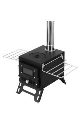 Çadır Sobası - Madfox x Woodlander - Portatif Katlanabilir - Siyah - 547308