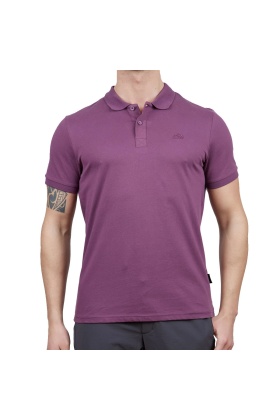 Erkek Polo Yaka Tişört - Pamuklu Spor Tişört - Stratus - Mürdüm (600303)