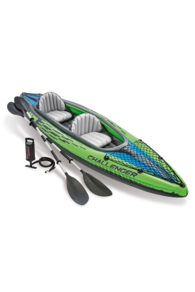 Şişme Kano Seti - Challenger K2 - Intex - Pompa Kürek Seti (68306)