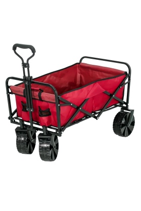 Argeus Katlanabilir Plaj-Bahçe-Kamp Arabası Kırmızı