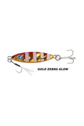 Metal Jig Yem - Ryuji Zuby - 43mm 15gr - Gold Zebra Glow