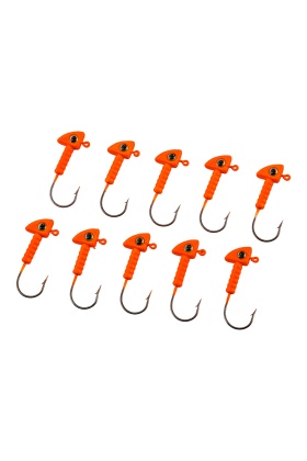 Jighead - Zoka - Kurşunlu Olta İğnesi - (XH-A 06) - Turuncu - 6 gr - 10 Adet