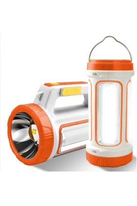 Gold Police Solar&Şarjlı El Feneri JQ-6088 3 W (Projektör) Turuncu