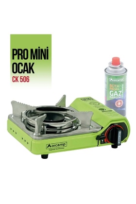 Tekli Çantalı Mini Portatif Ocak - Orcamp - Yeşil (CK-506)