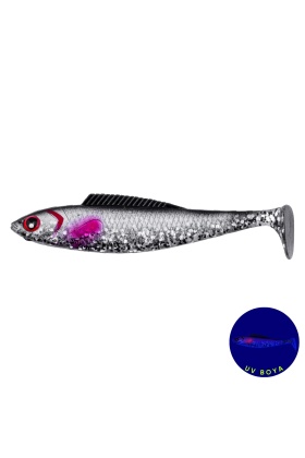 Silikon Balık - 4,5g 85mm - Fishack PredatorX - UV Boyalı - Ghosty